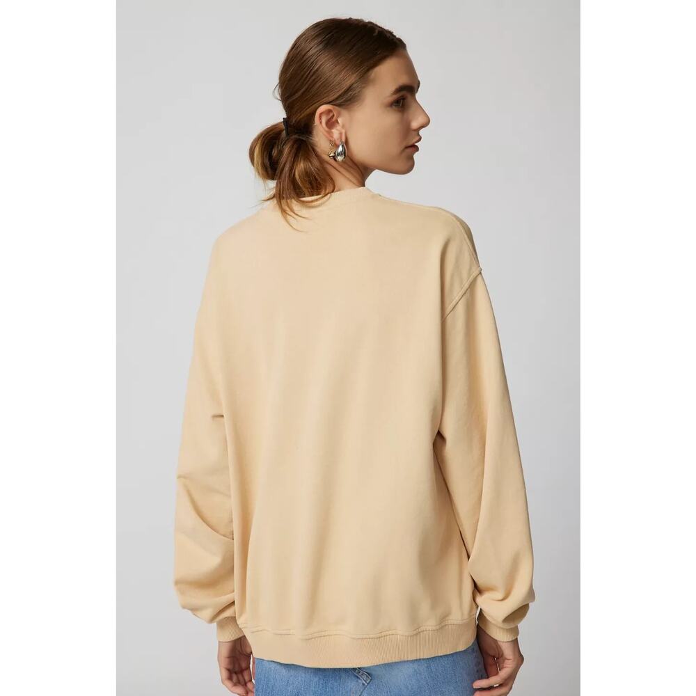Urban Outfitters Crater Lake Overdyed Crew Neck Sweatshirt Small Yellow Oregon - Picture 15 of 15